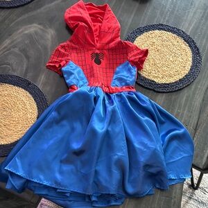 Spider-Themed Red and Blue Kids Costume